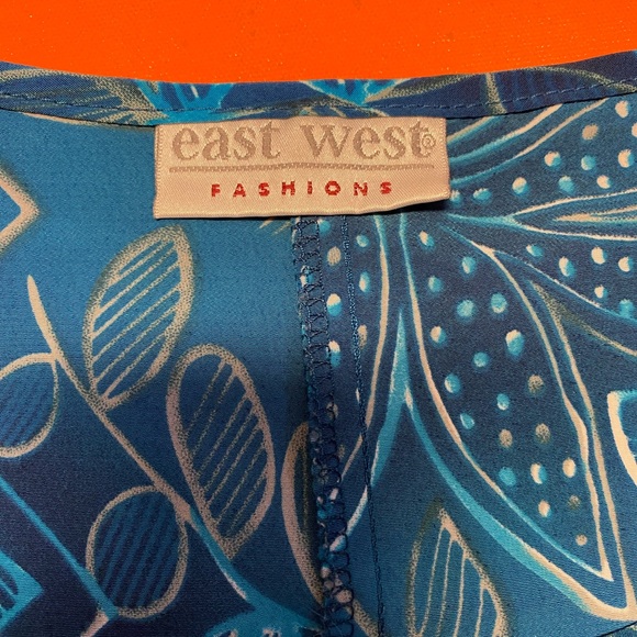 Blue Floral Maxi Dress - Picture 3 of 6